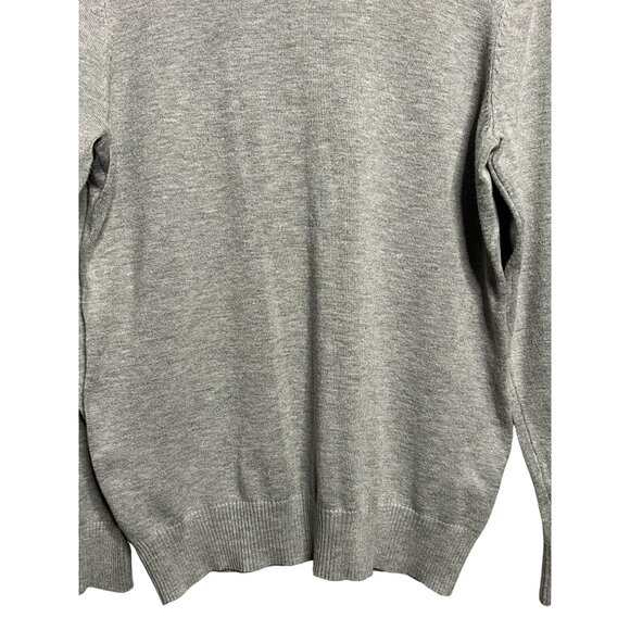 Joseph A. Men's Size M Grey Turtleneck Sweater Stretch Ribbed SOFT Comfortable - Picture 5 of 16